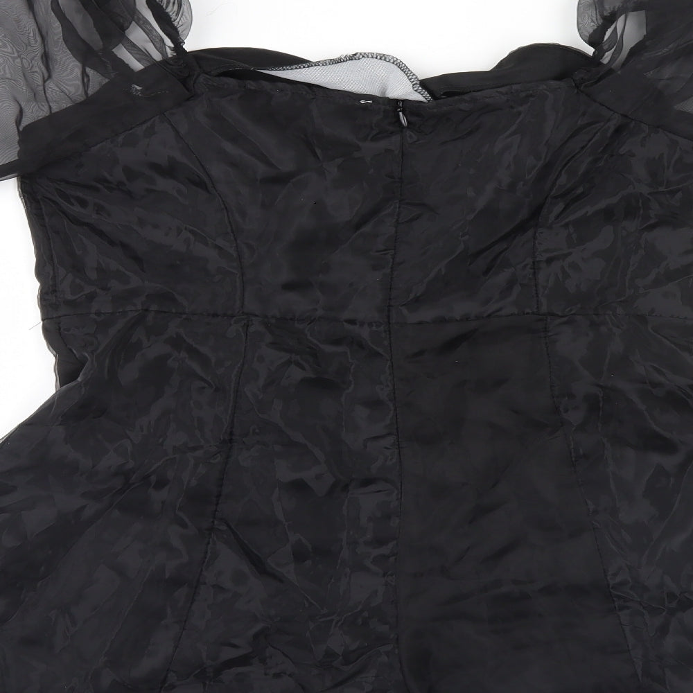 Femme Womens Black   Jumpsuit One-Piece Size 12