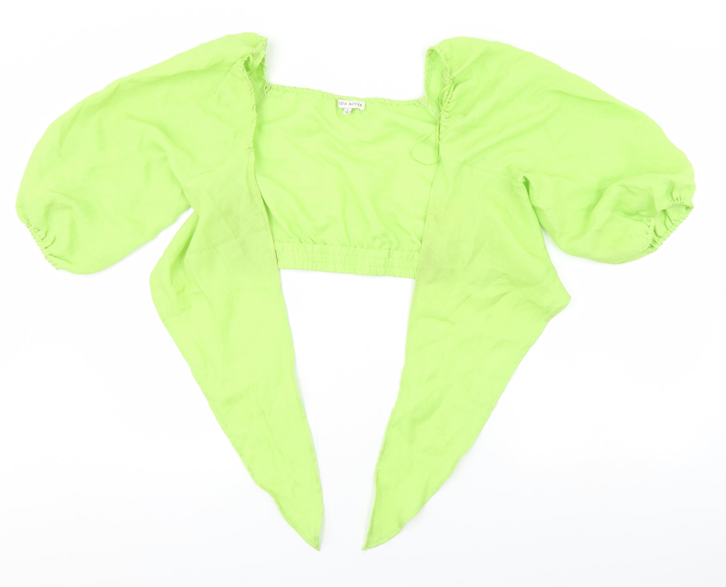 Moon River Womens Green   Basic Blouse Size L