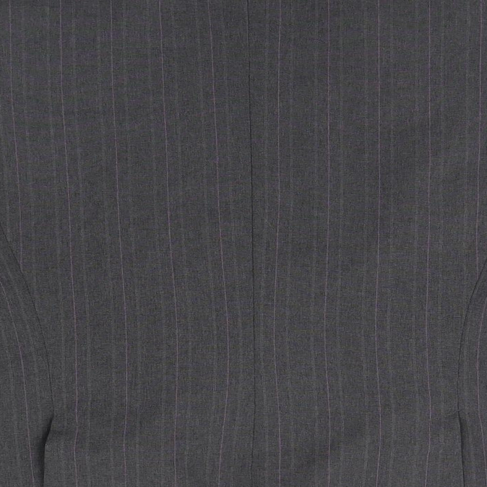 E-vie Womens Grey Striped  Jacket Blazer Size 14