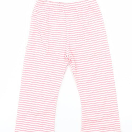 Ladybird Baby Pink Striped  Sweatpants Trousers Size 12-18 Months