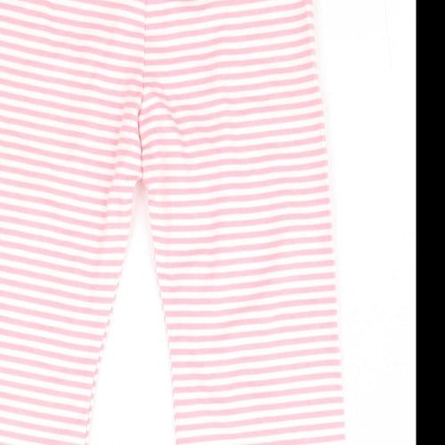 Ladybird Baby Pink Striped  Sweatpants Trousers Size 12-18 Months