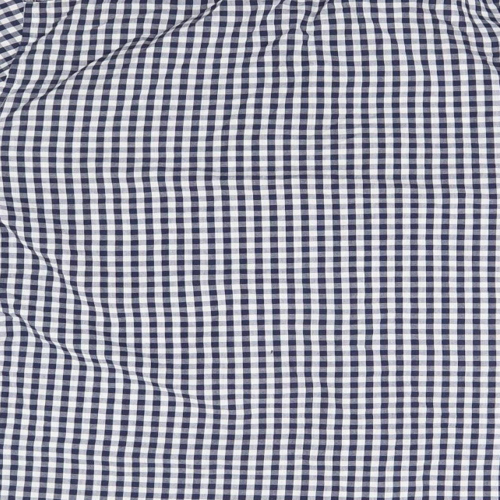 Primark Mens Blue Check   Button-Up Size XL