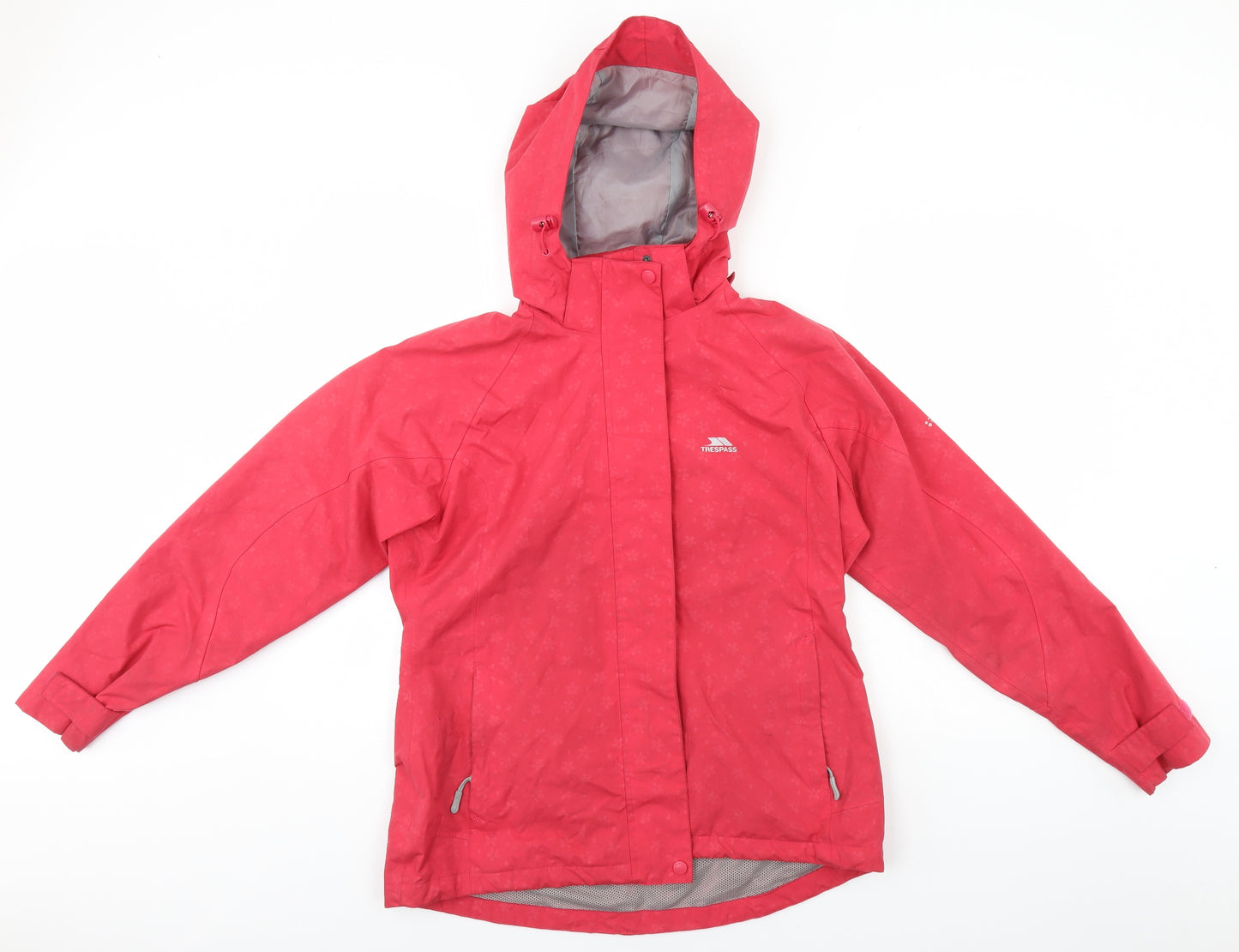 Trespass Womens Pink Floral  Rain Coat Coat Size 14