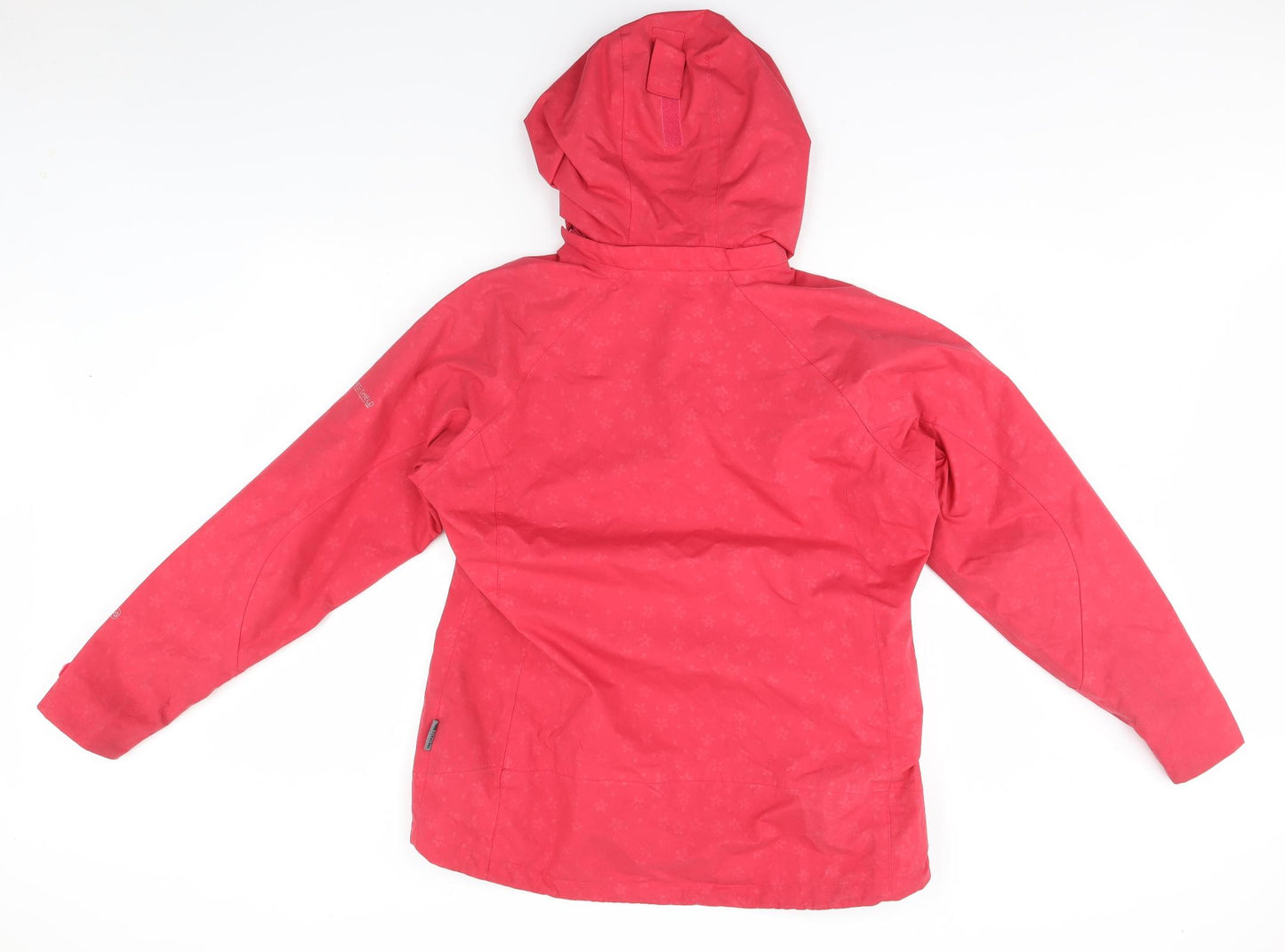 Trespass Womens Pink Floral  Rain Coat Coat Size 14