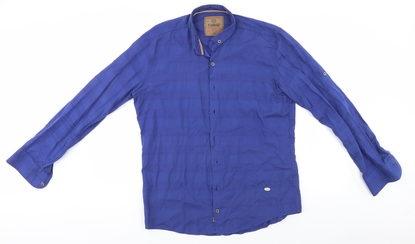 Preworn Mens Blue    Button-Up Size 2XL