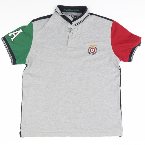 AR-MA Mens Grey    Polo Size 2XL
