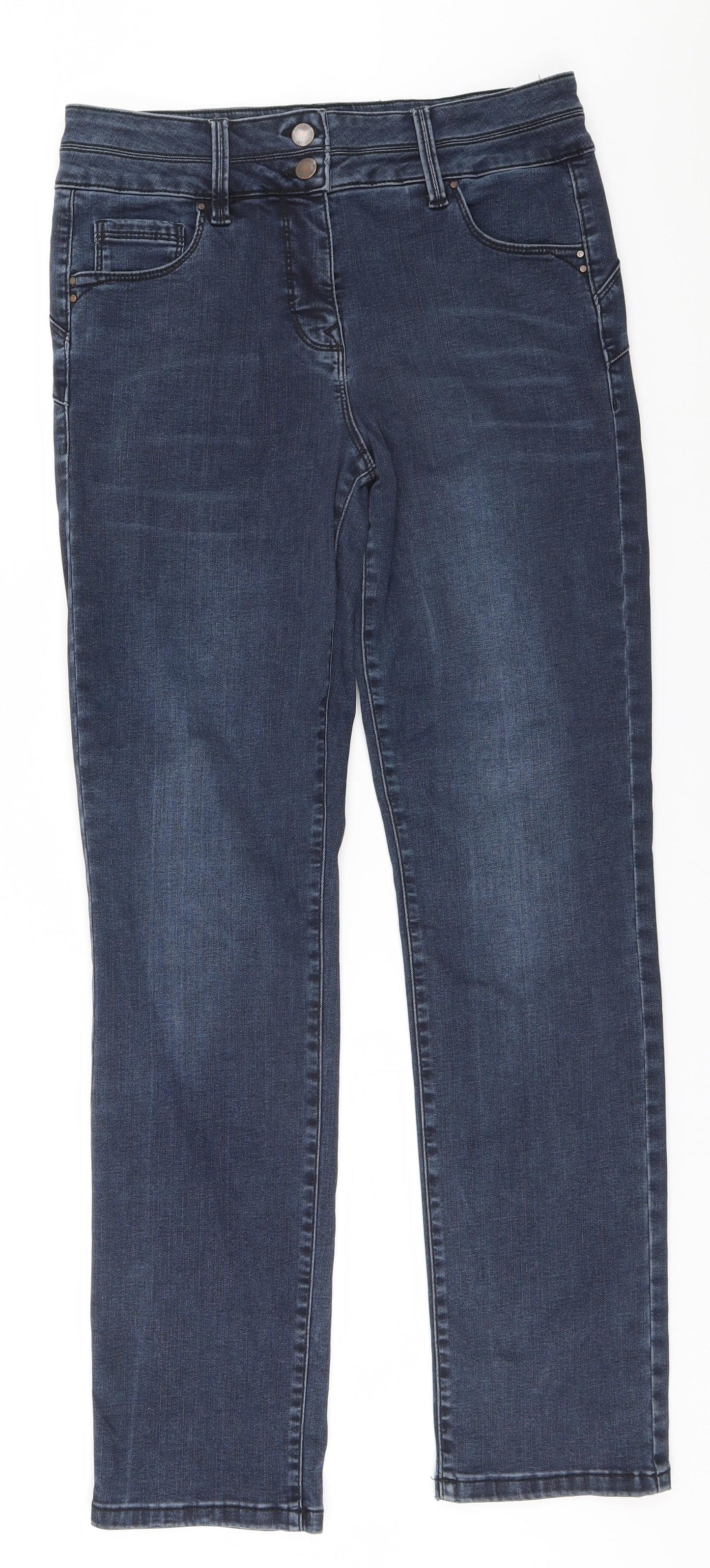 NEXT Womens Blue   Skinny Jeans Size 14 L30 in
