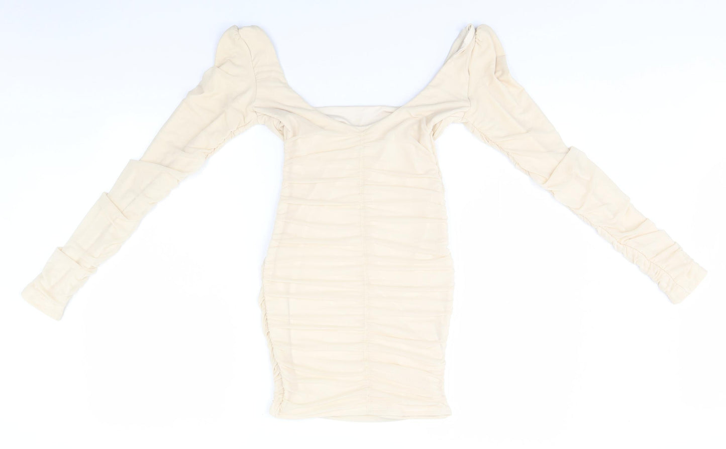 Preworn Womens Ivory   Pencil Dress  Size 10