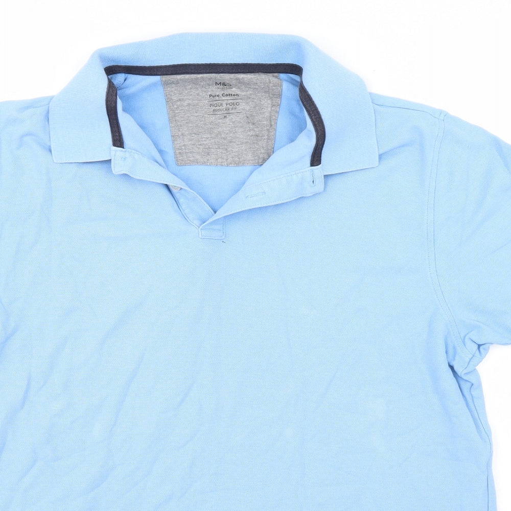 Marks and Spencer Mens Blue    Polo Size M