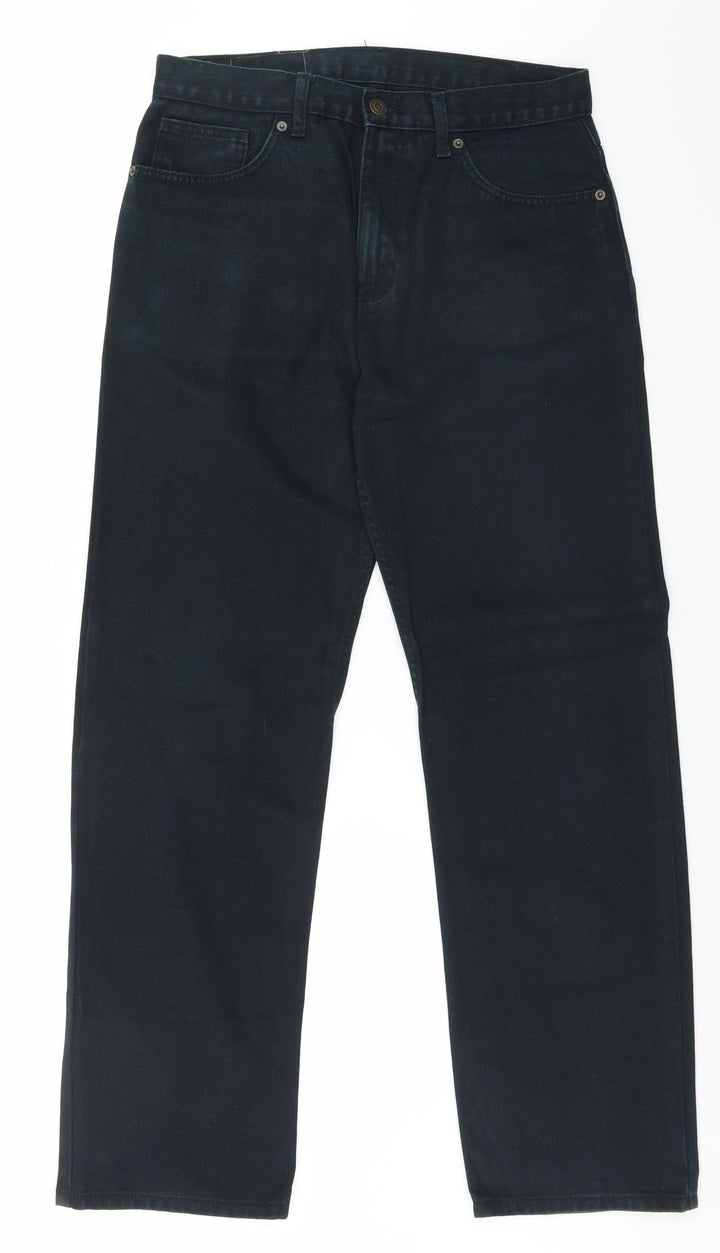 Marks and Spencer Womens Black Straight Jeans Size 32 in L30 in