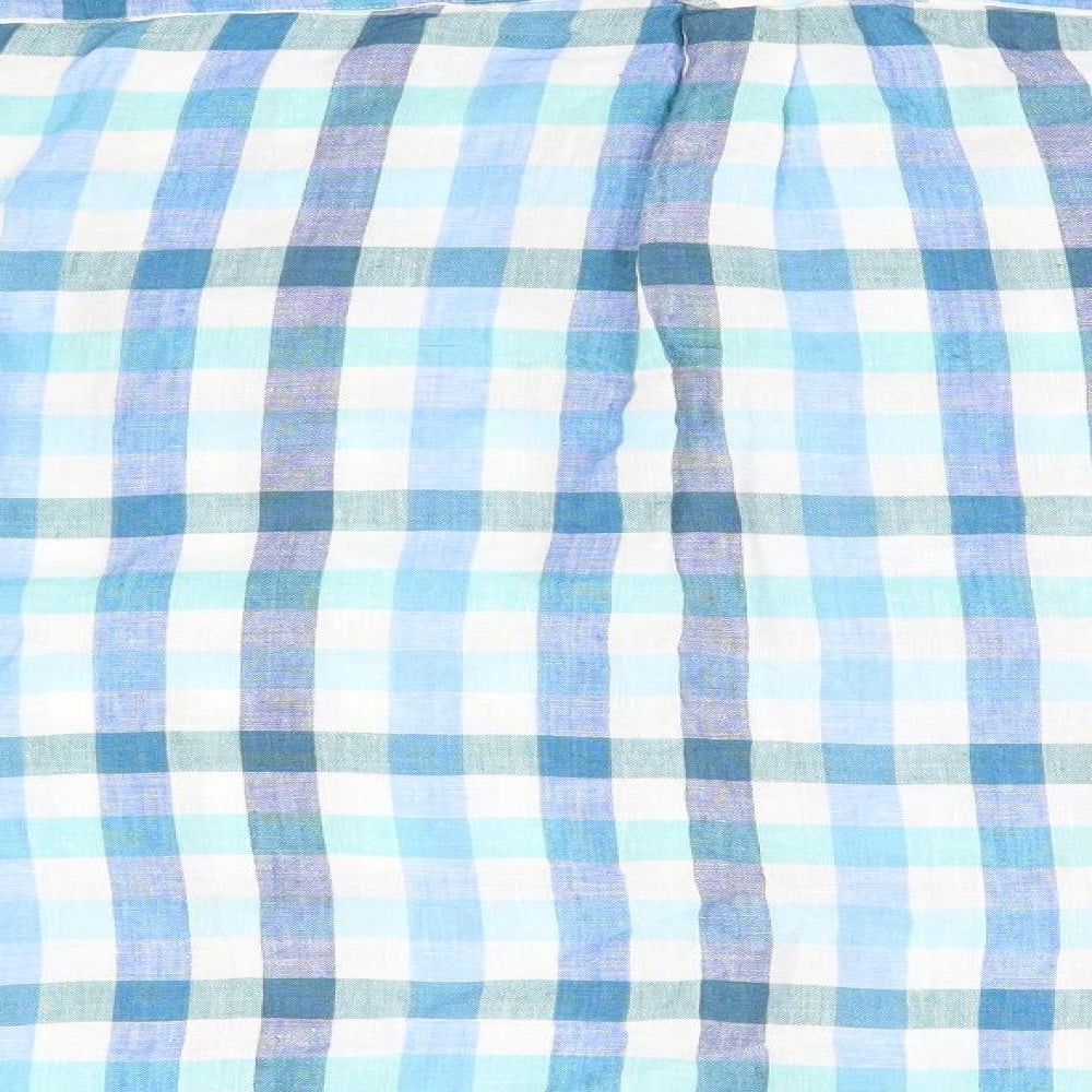 Marks and Spencer Mens Blue Check   Button-Up Size M