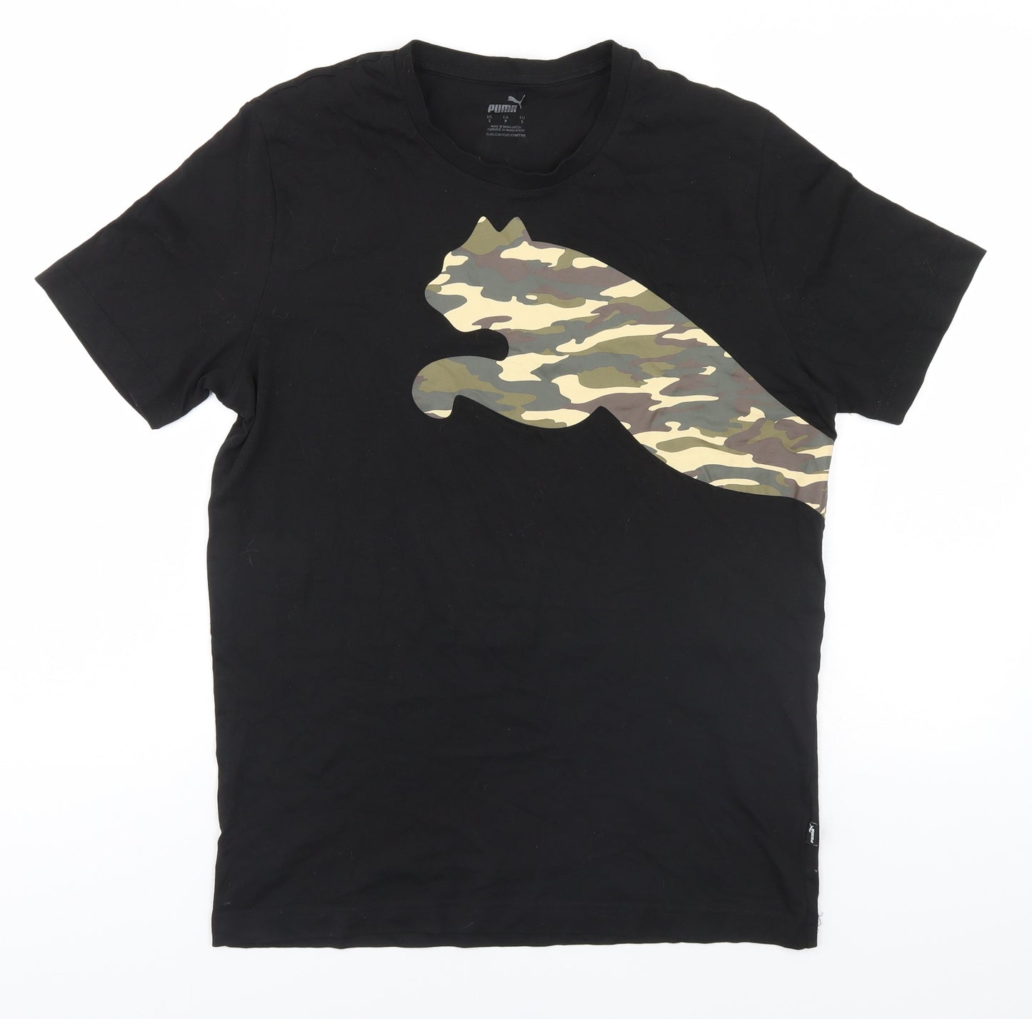 PUMA Mens Black    T-Shirt Size S