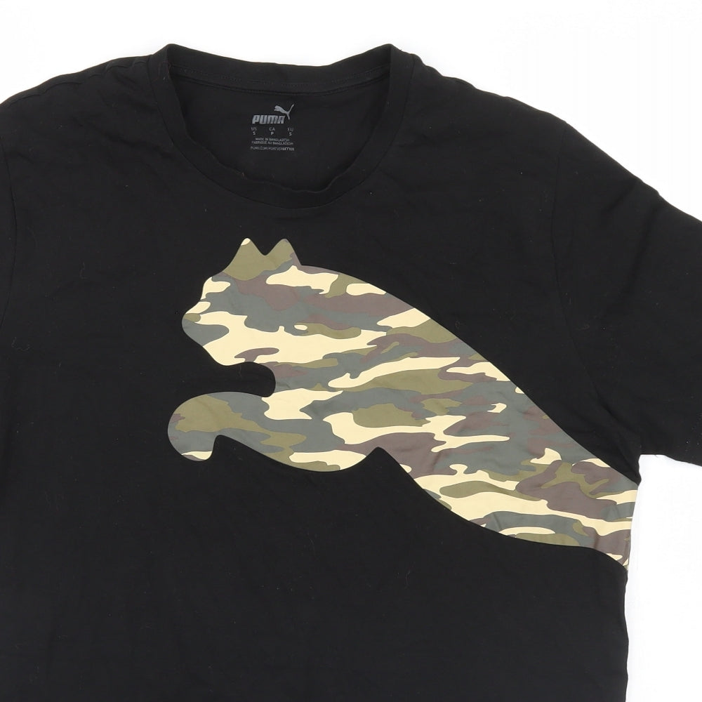 PUMA Mens Black    T-Shirt Size S
