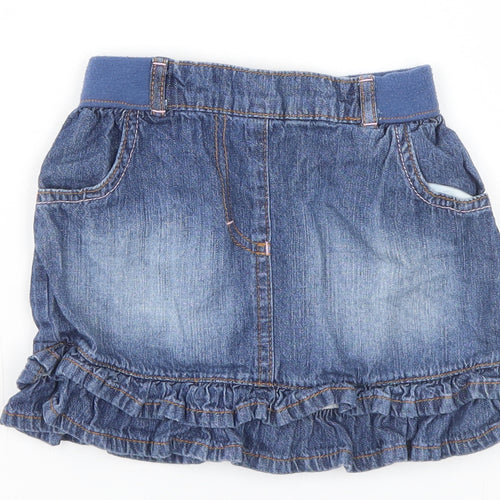 George Girls Blue   A-Line Skirt Size 3-4 Years