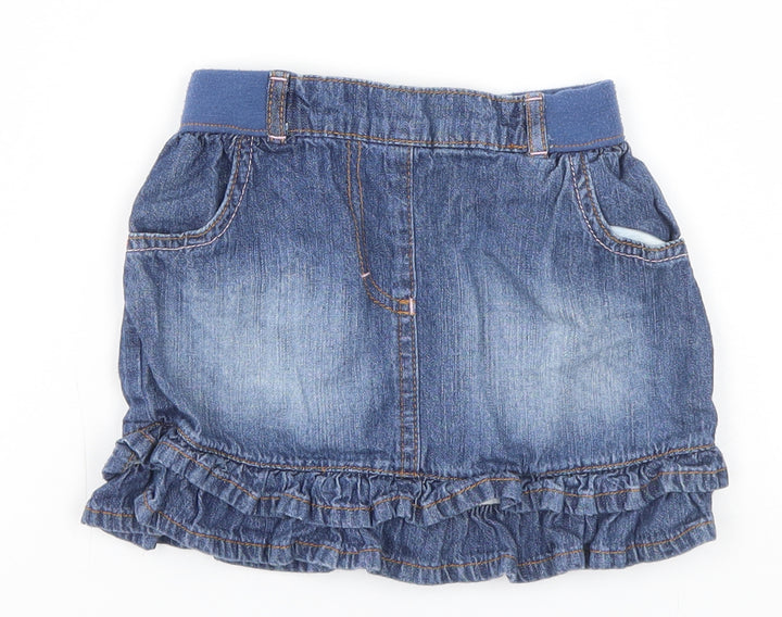 George Girls Blue   A-Line Skirt Size 3-4 Years