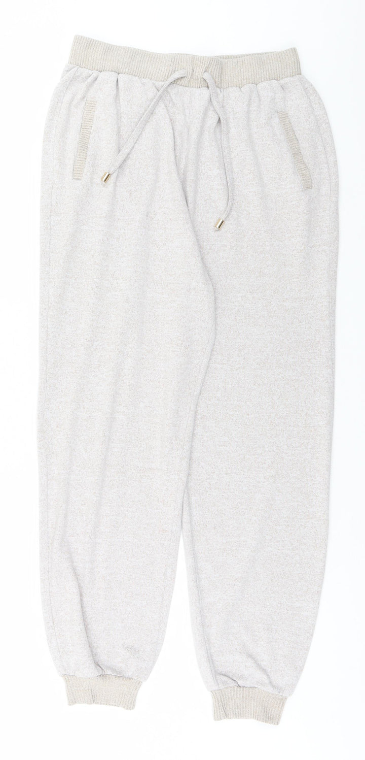 M&Co Womens Grey Sweatpants Trousers Size 12 L28 in