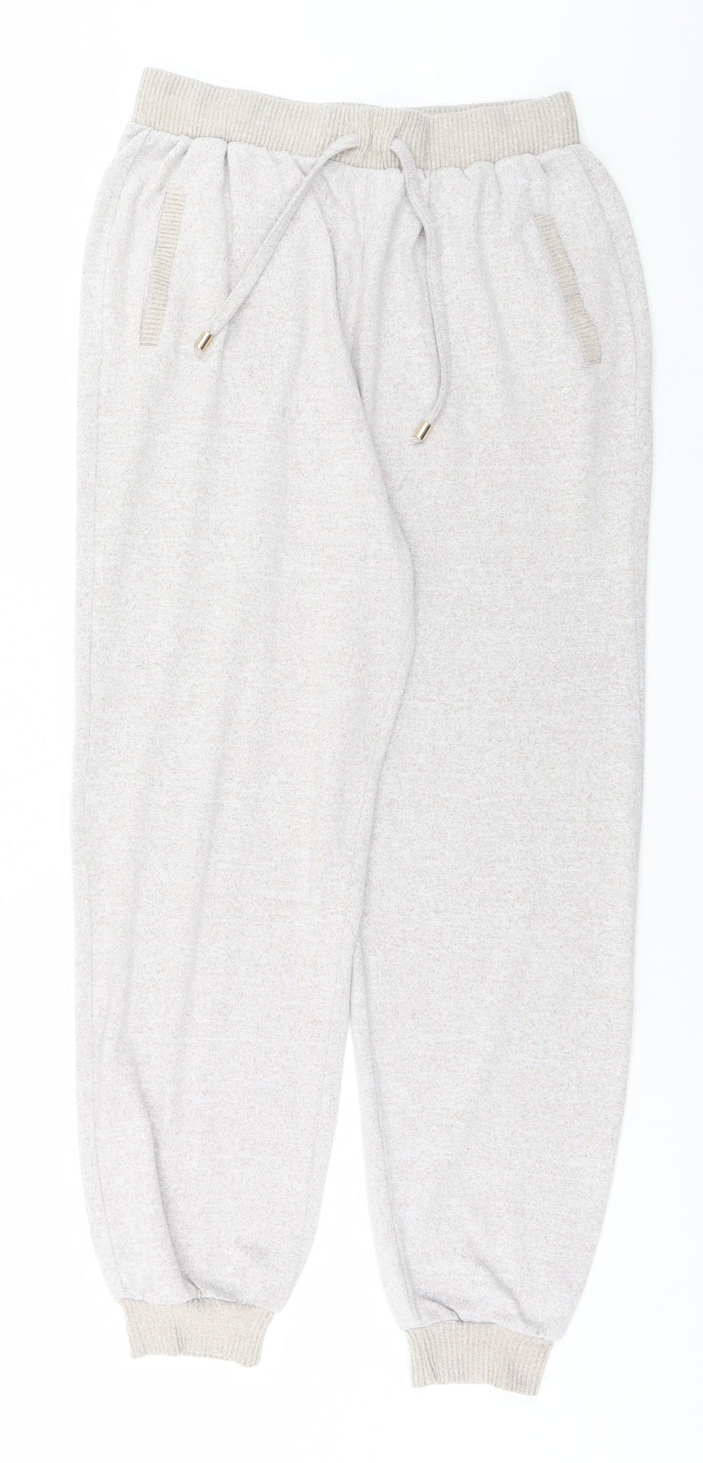 M&Co Womens Grey   Sweatpants Trousers Size 12 L28 in