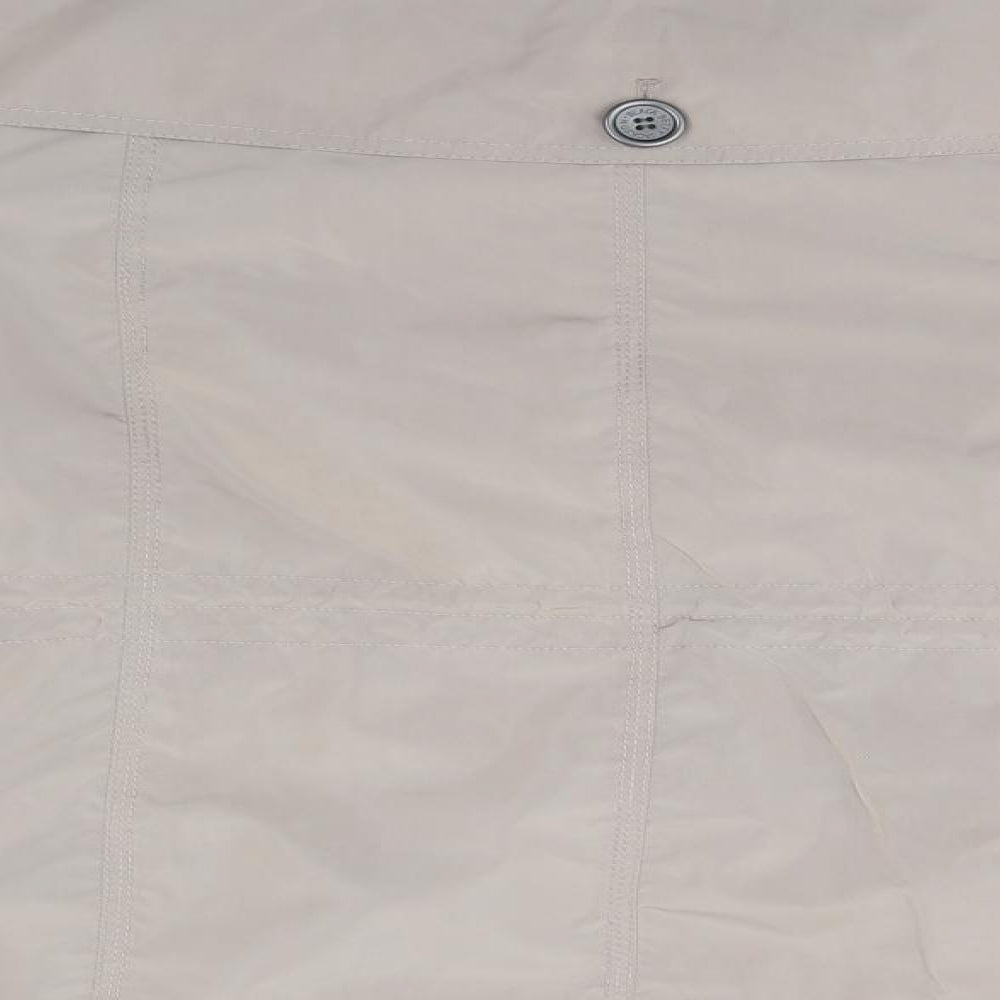 Betty Jackson Womens Beige   Overcoat Coat Size 16