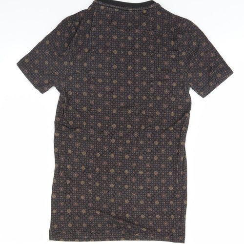 River Island Womens Brown Paisley  Basic T-Shirt Size XS