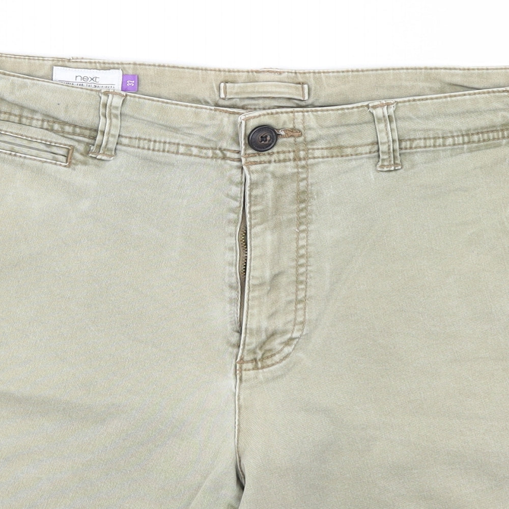 NEXT Mens Beige   Bermuda Shorts Size 32 in