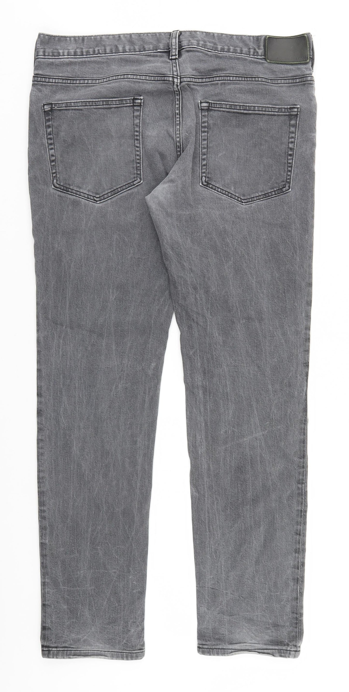 French Connection Mens Grey   Straight Jeans Size 34 L30 in