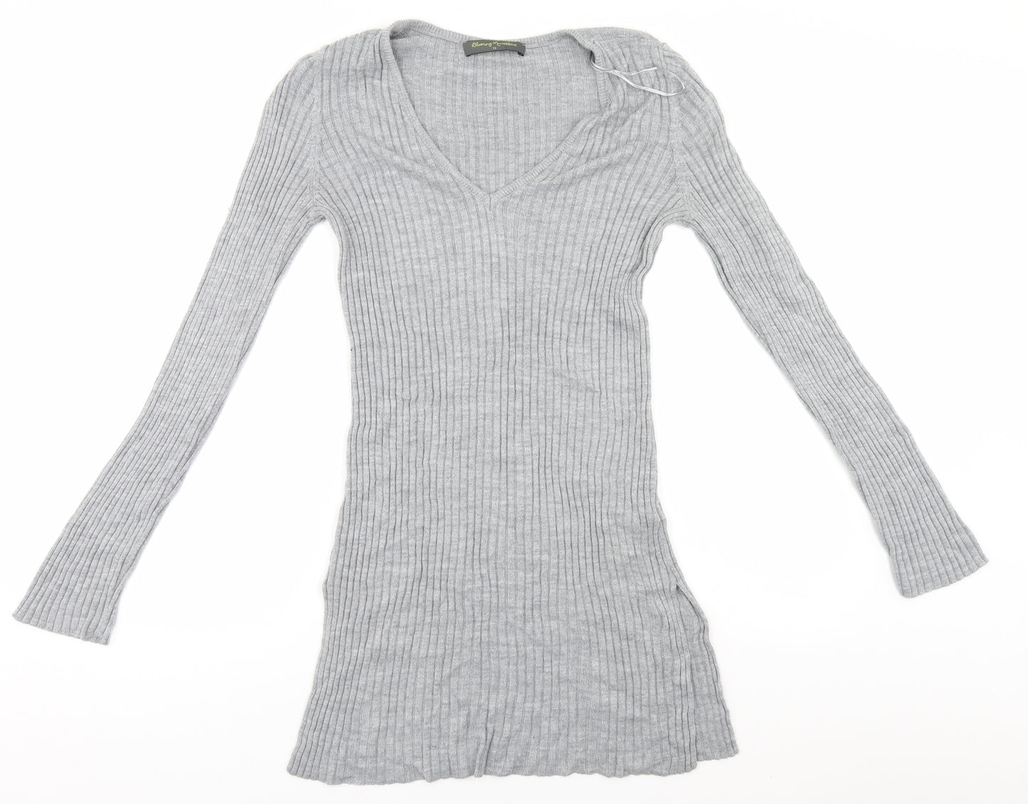 Blooming Marvellous Womens Grey Striped  Pullover Jumper Size 12
