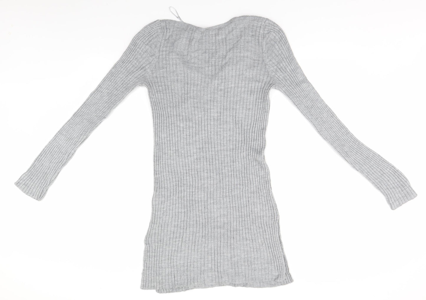 Blooming Marvellous Womens Grey Striped  Pullover Jumper Size 12