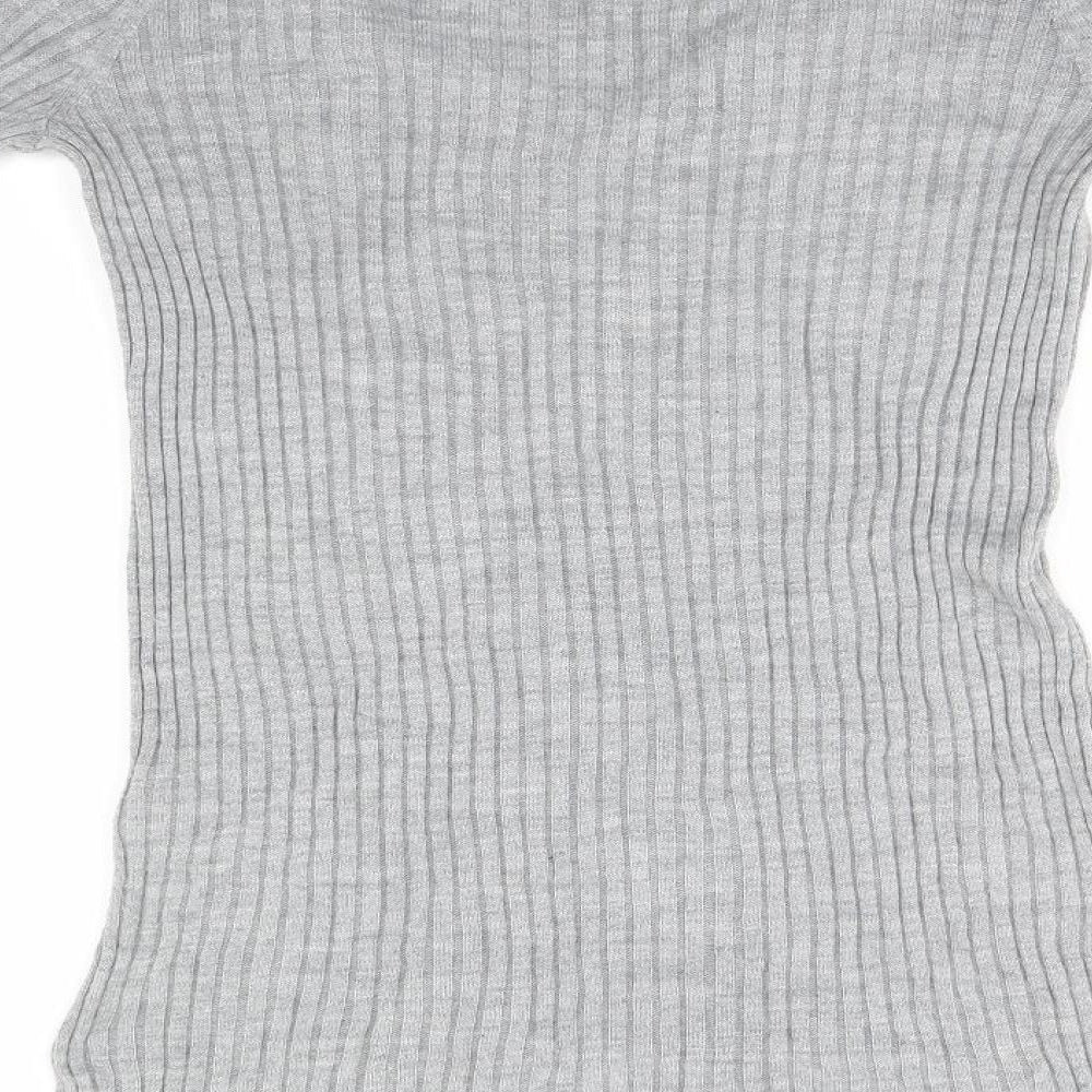 Blooming Marvellous Womens Grey Striped  Pullover Jumper Size 12