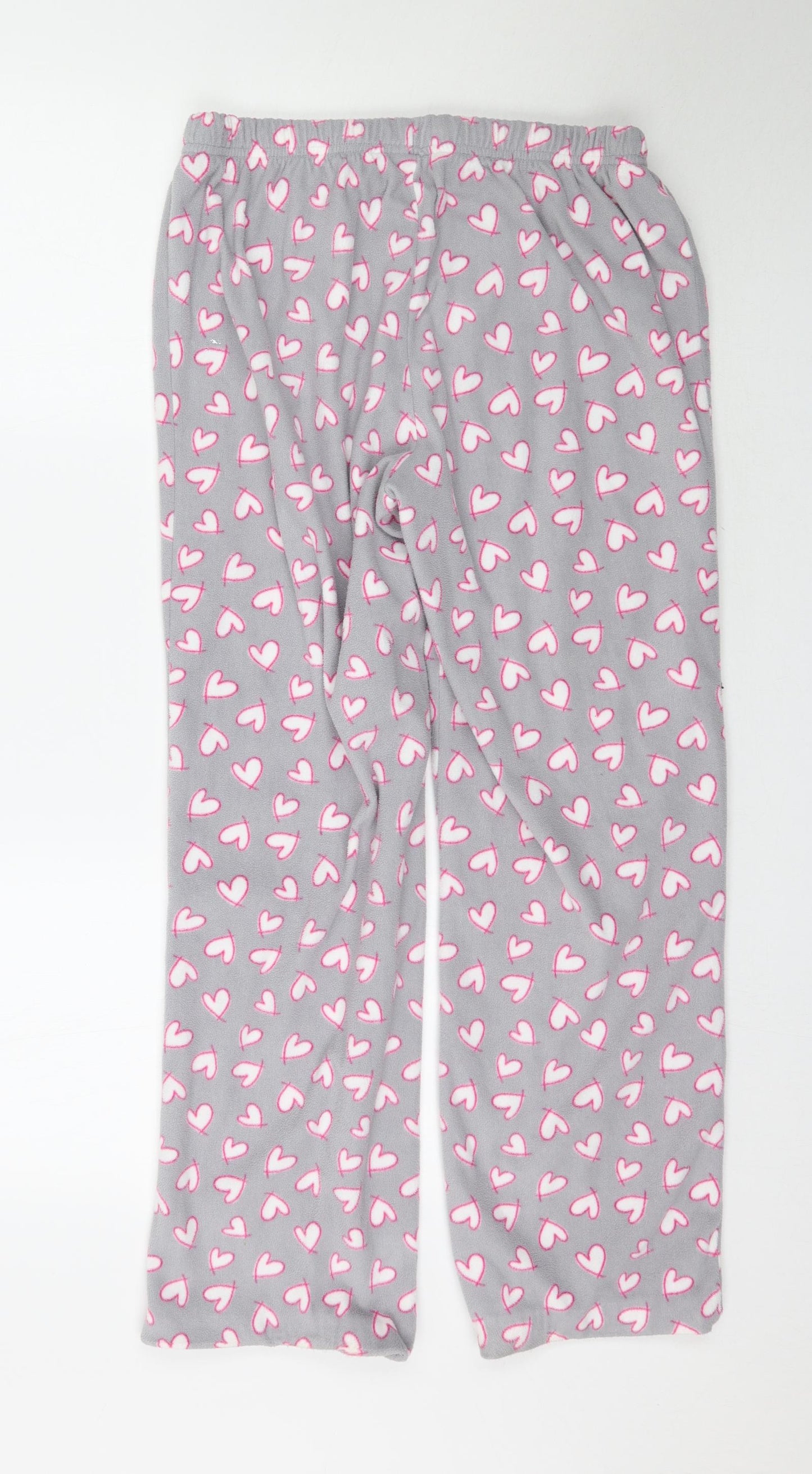 George Womens Grey    Pyjama Pants Size 12  - Love Heart print
