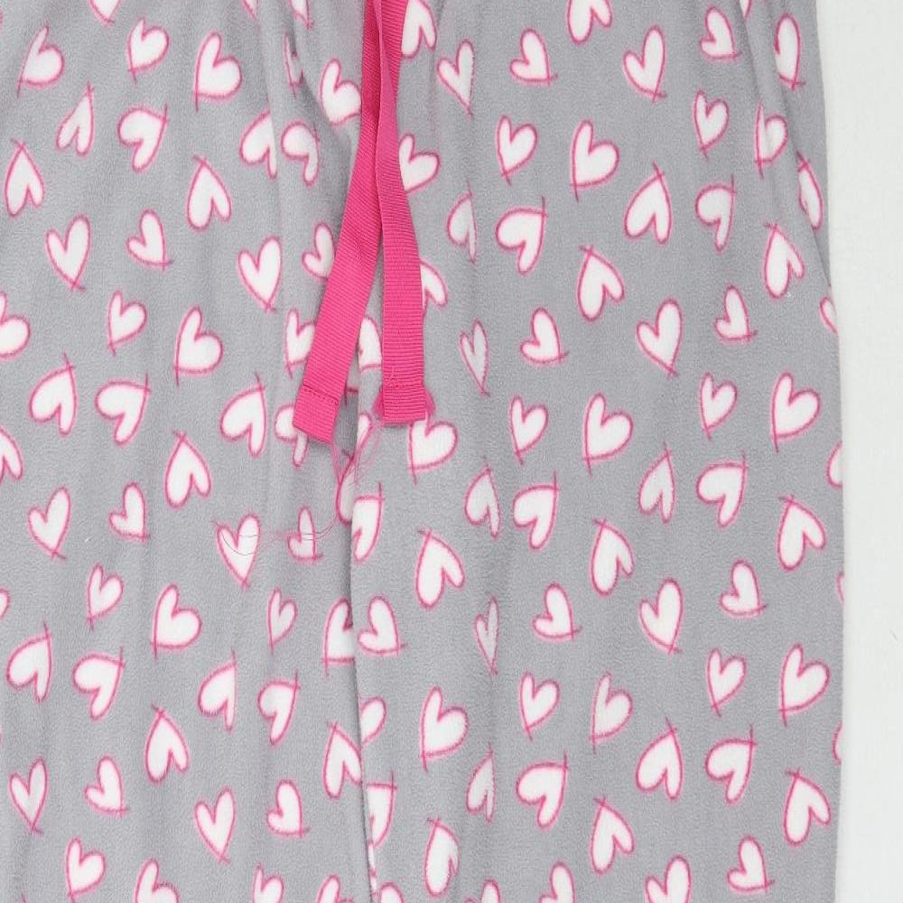 George Womens Grey    Pyjama Pants Size 12  - Love Heart print