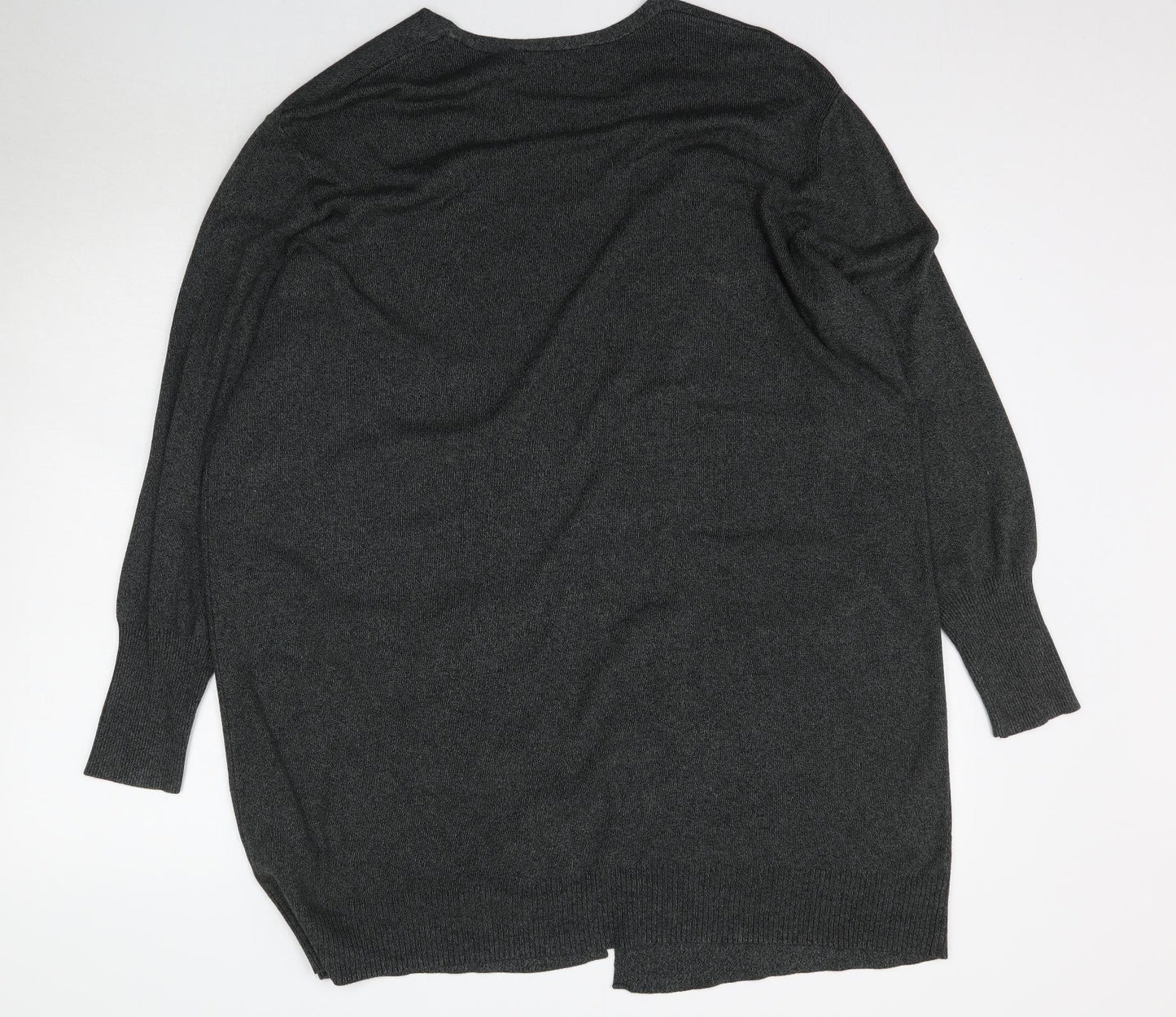 Marks and Spencer Womens Grey  Knit Cardigan Jumper Size XL