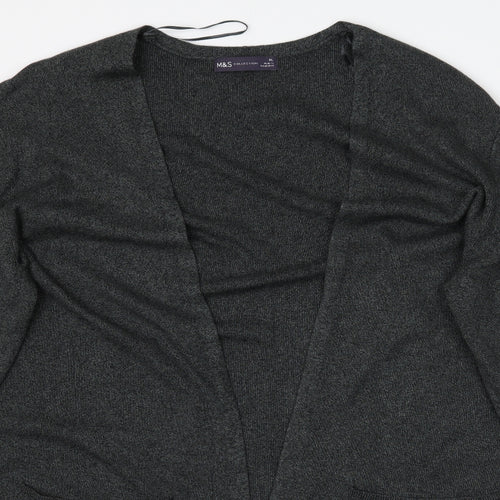Marks and Spencer Womens Grey  Knit Cardigan Jumper Size XL