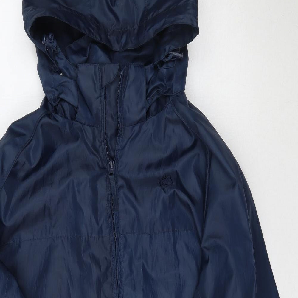 Mountain Essentials Mens Blue   Rain Coat Coat Size L