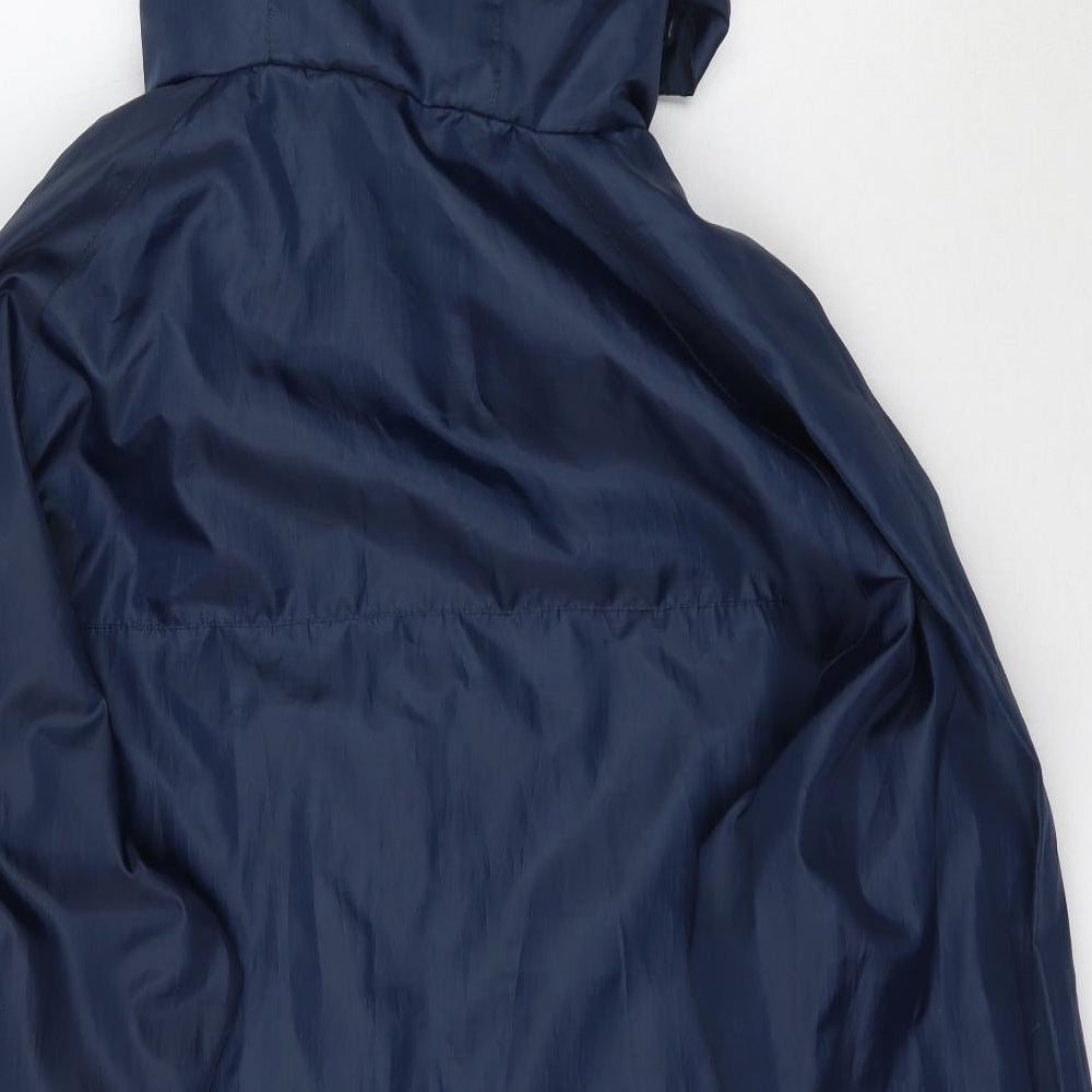 Mountain Essentials Mens Blue   Rain Coat Coat Size L