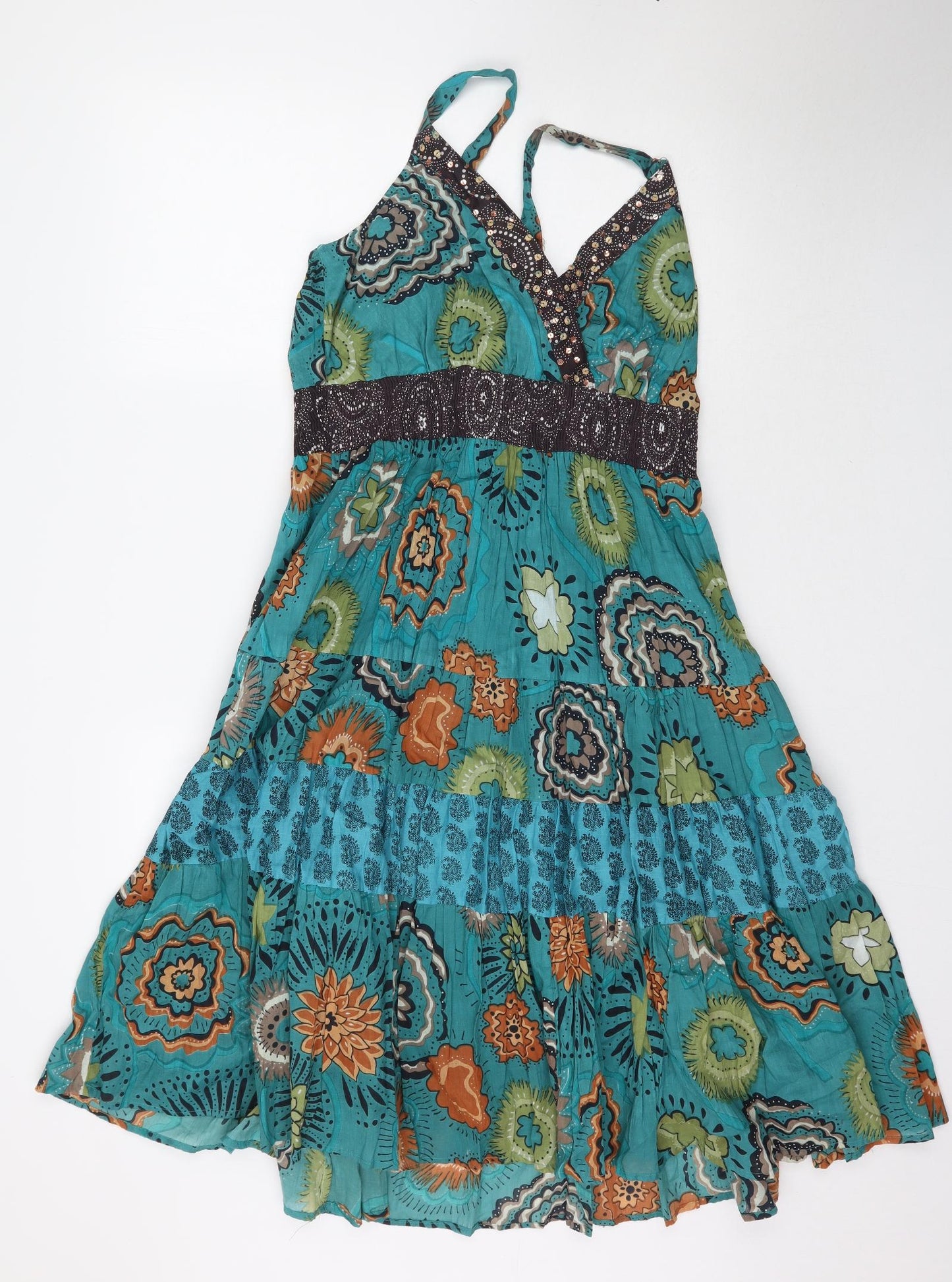Klass Womens Multicoloured Floral  A-Line  Size 14