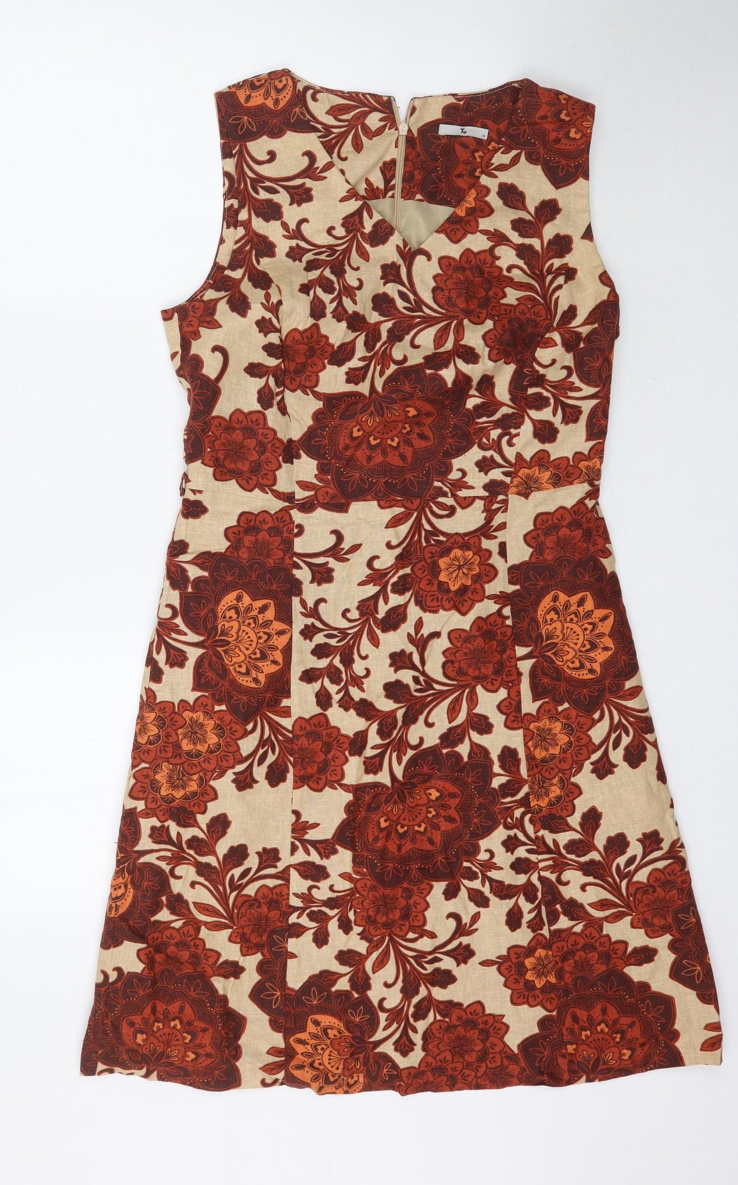 TU Womens Multicoloured Floral  Mini  Size 12