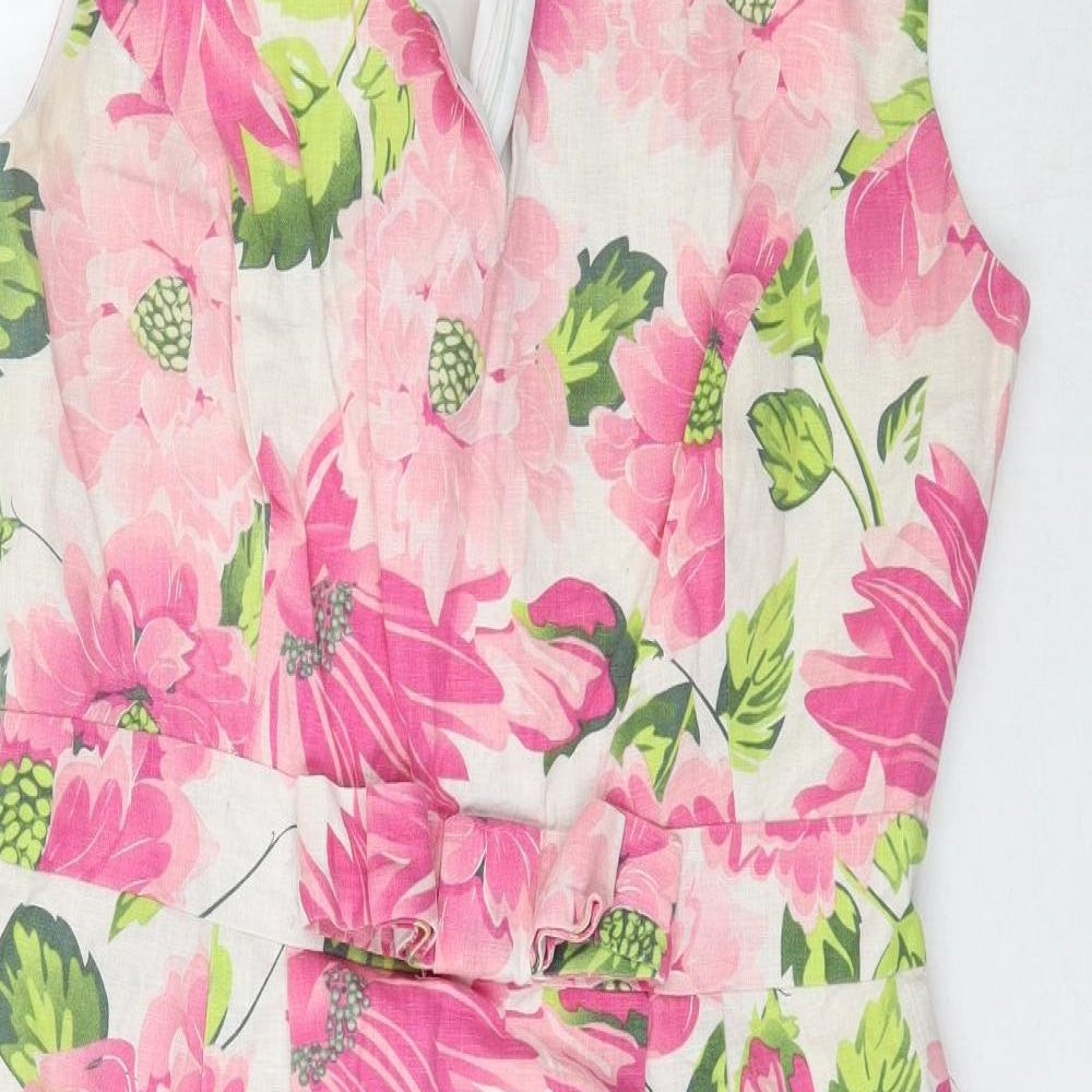 Kaleidoscope Womens Multicoloured Floral  Pencil Dress  Size 12
