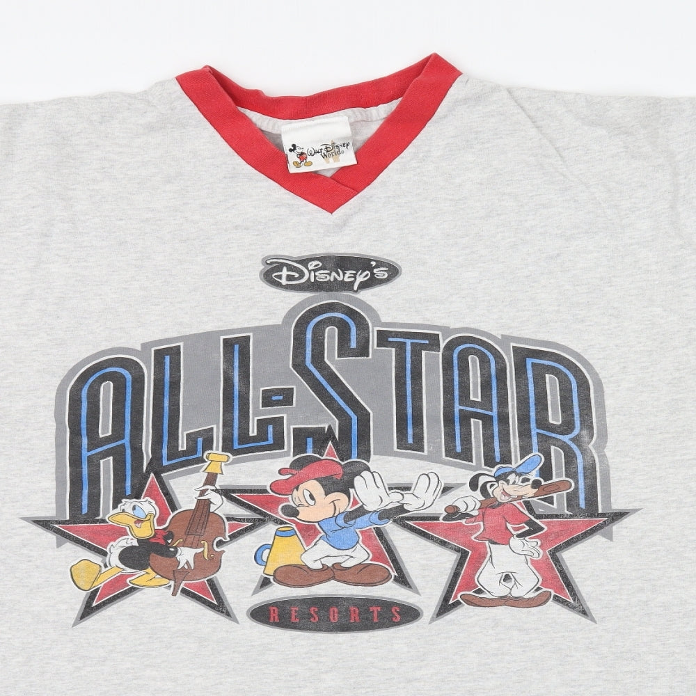 Walt Disney World Womens Grey    Dress Size L  - All-Star