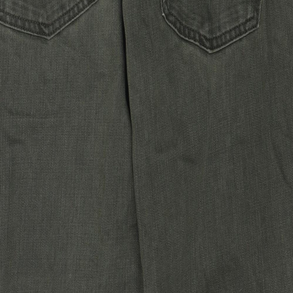Mantaray Mens Green  Denim Straight Jeans Size 32 L29 in