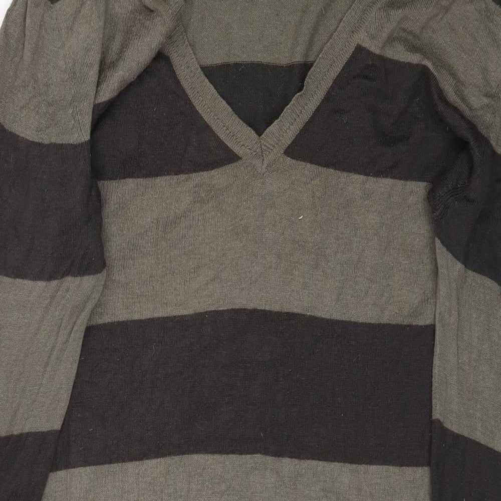 Atmosphere Womens Multicoloured Striped Knit Pullover Jumper Size 8