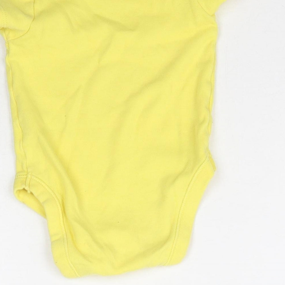 George Girls Yellow   Babygrow One-Piece Size 6-9 Months  - Love heart