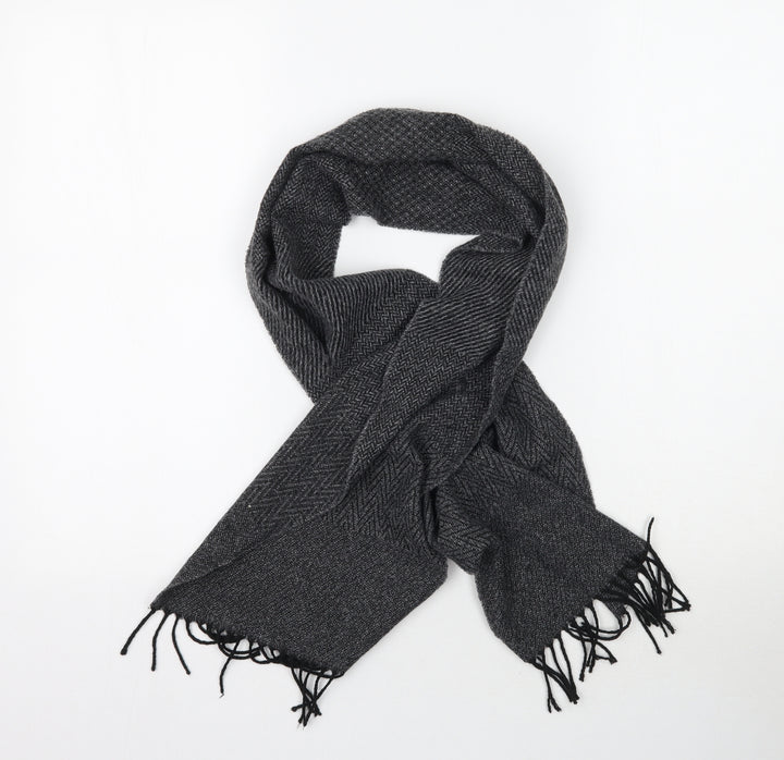 Preworn Unisex Grey Knit Scarf One Size