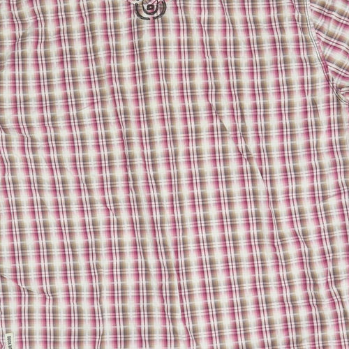 Duck and Cover Mens Multicoloured Plaid   Button-Up Size L