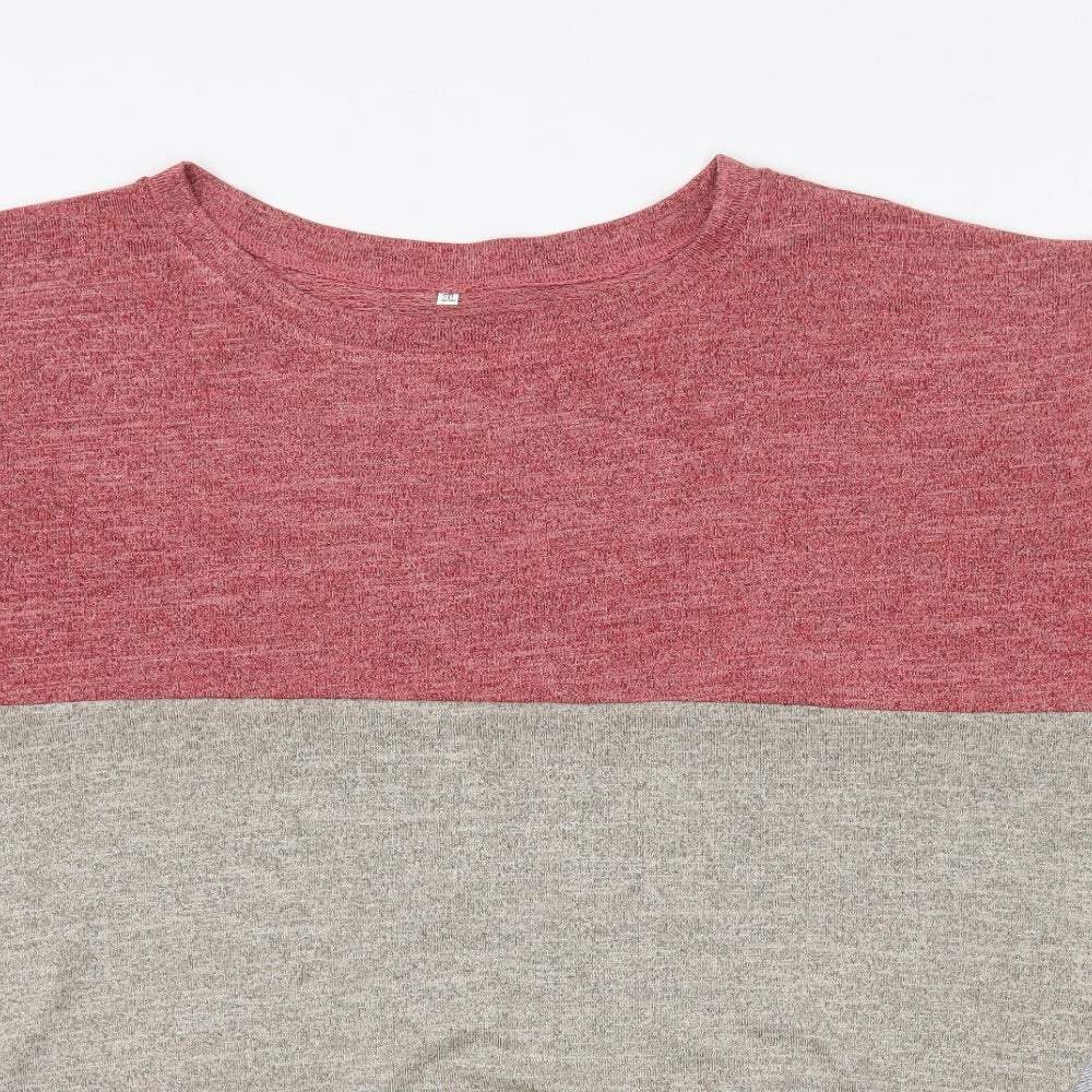 Preworn Womens Multicoloured   Basic T-Shirt Size 2XL  - Knot Detail