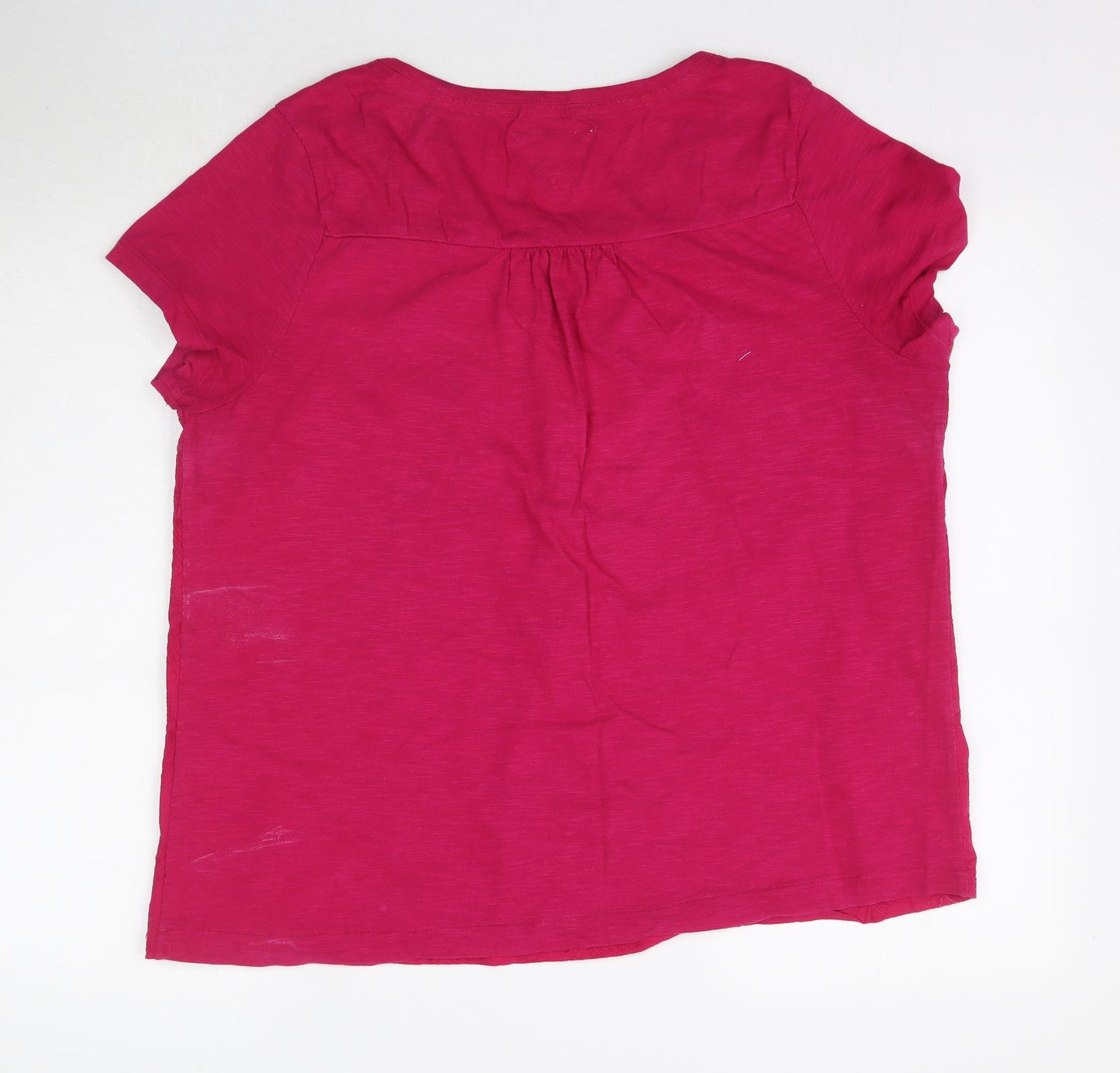 Preworn Womens Pink   Basic T-Shirt Size 16