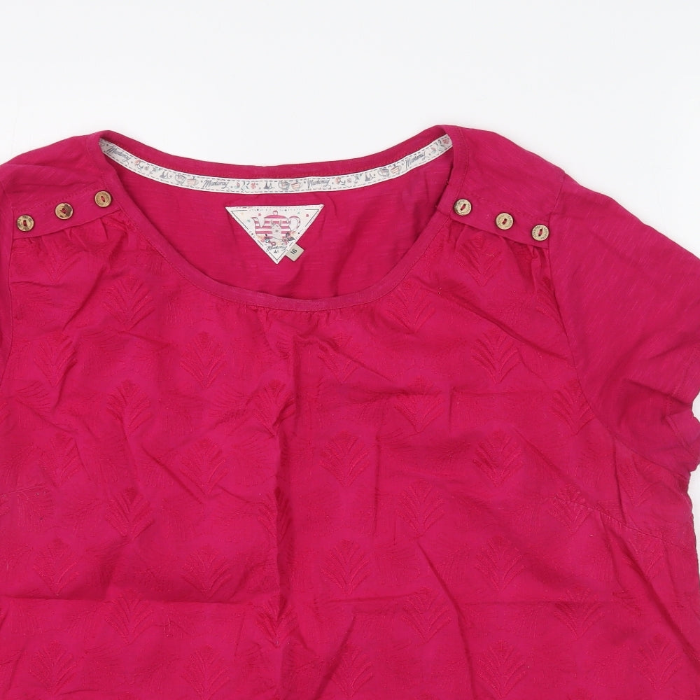 Preworn Womens Pink   Basic T-Shirt Size 16