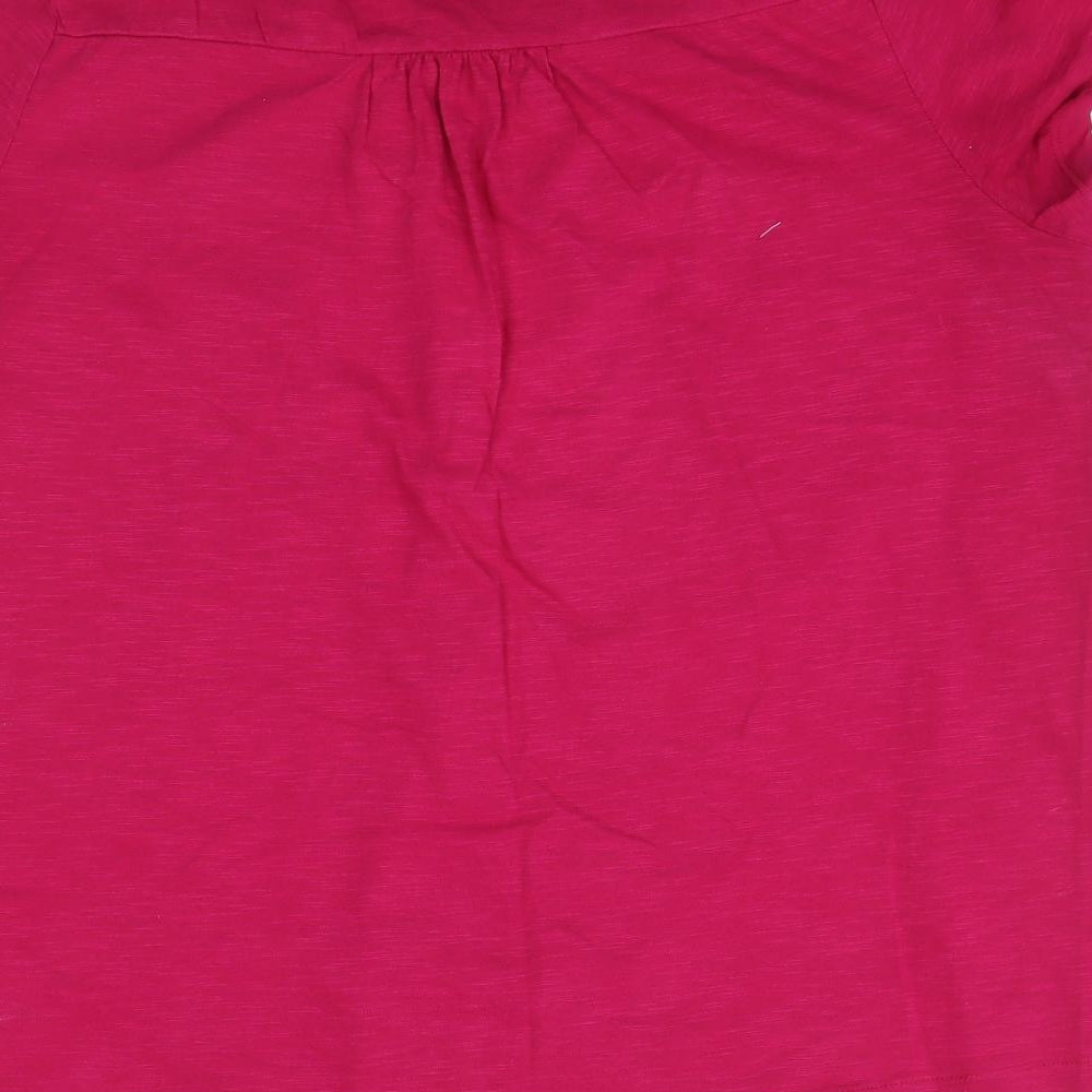 Preworn Womens Pink   Basic T-Shirt Size 16