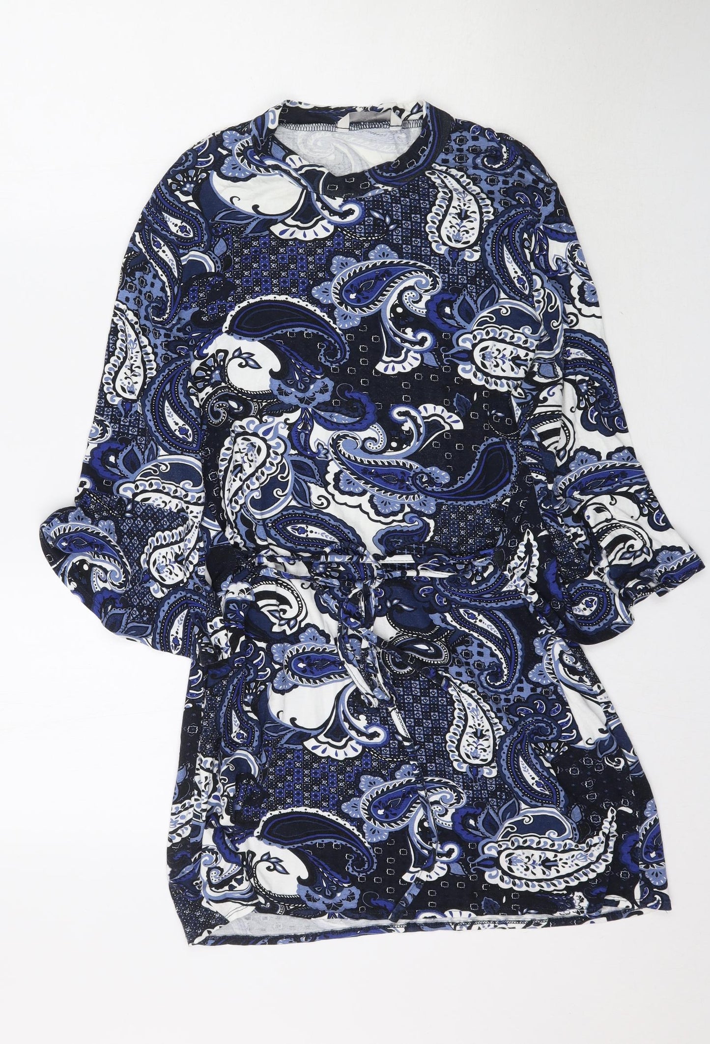 George Womens Blue Paisley  Mini  Size 14