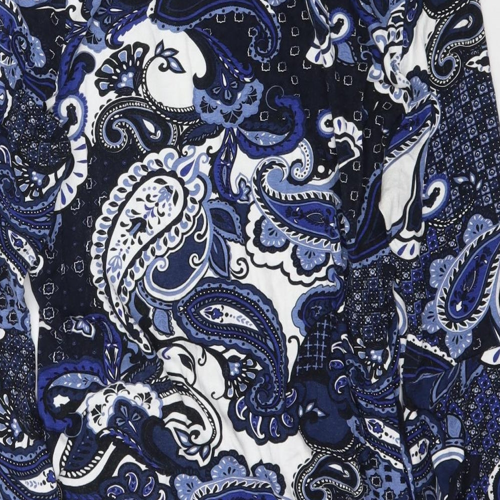 George Womens Blue Paisley  Mini  Size 14