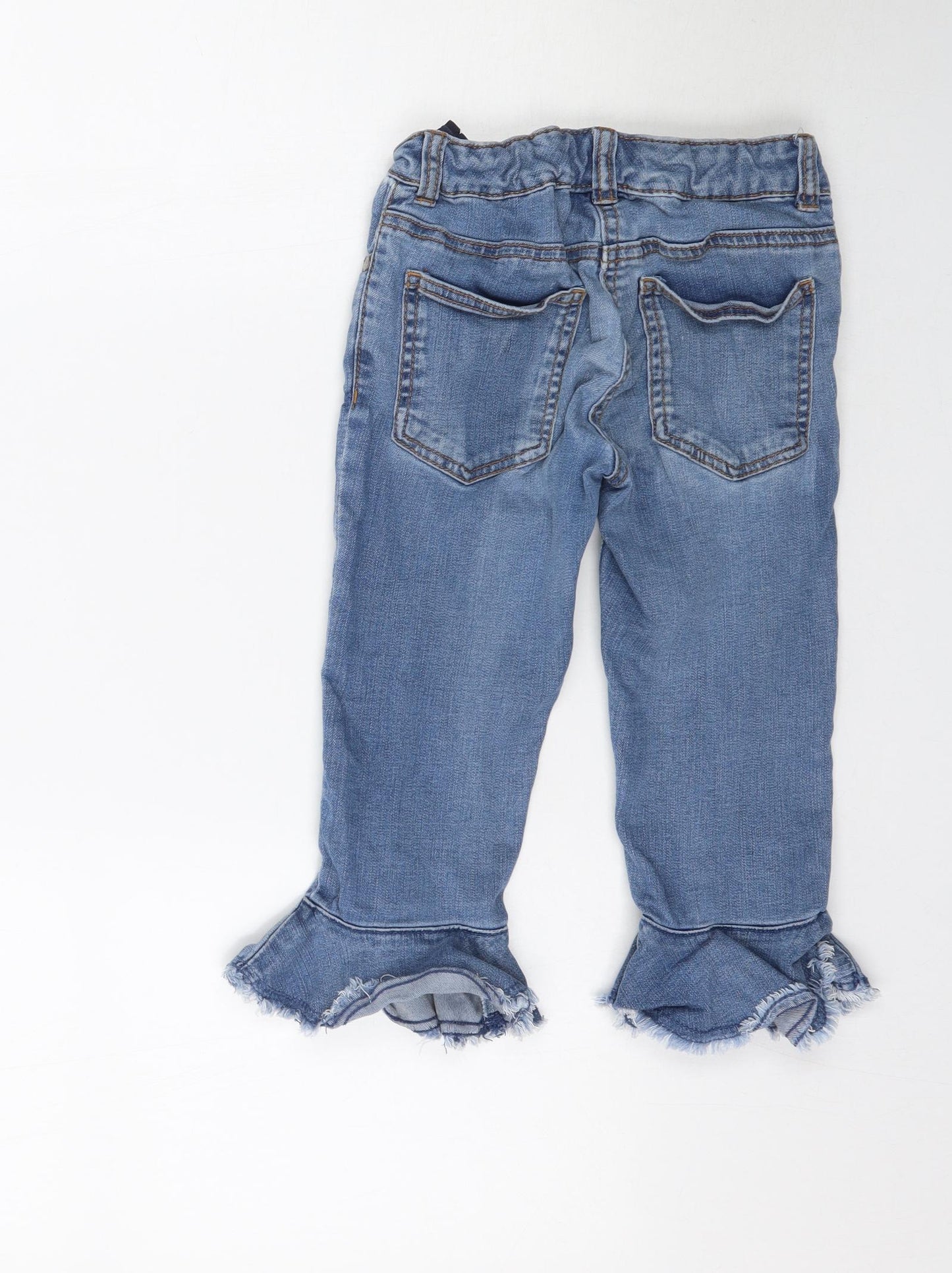 NEXT Girls Blue  Denim Flared Jeans Size 8 Years